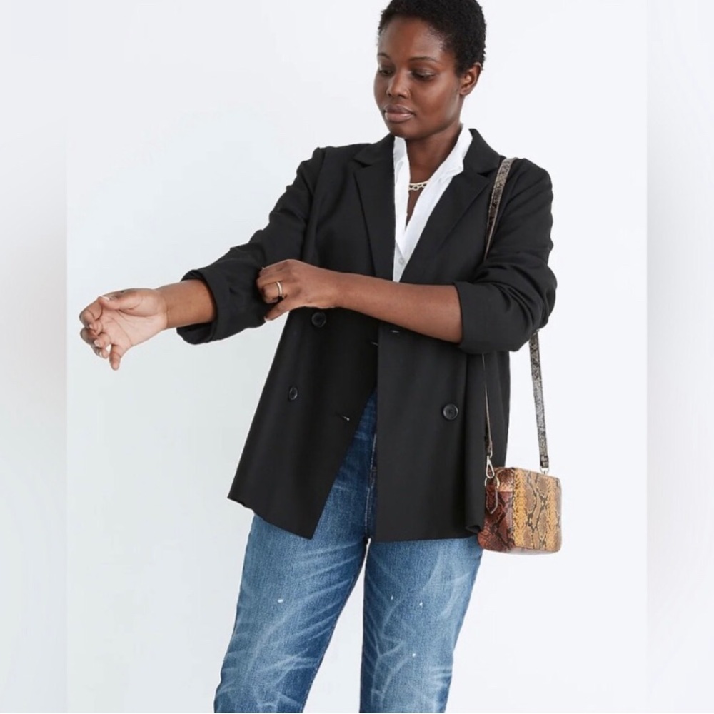 Madewell Caldwell Double-Breasted Blazer size XL